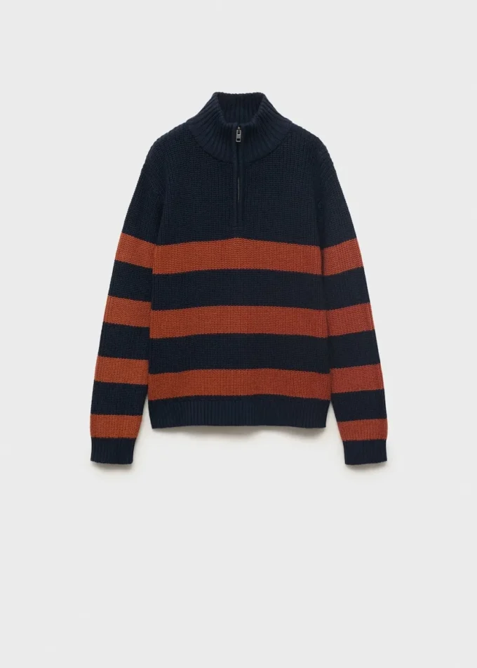 Maglione lavorato a maglia con collo Perkins Maglione lavorato a maglia con collo Perkins