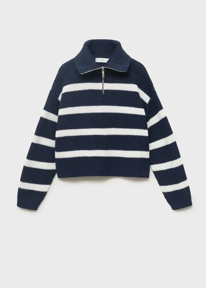 Maglione lavorato a maglia con collo Perkins Maglione lavorato a maglia con collo Perkins