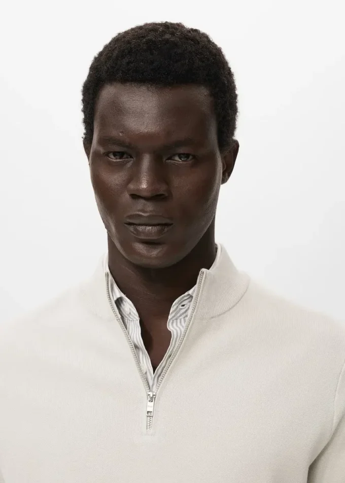 Maglione lavorato a maglia con collo Perkins Maglione lavorato a maglia con collo Perkins