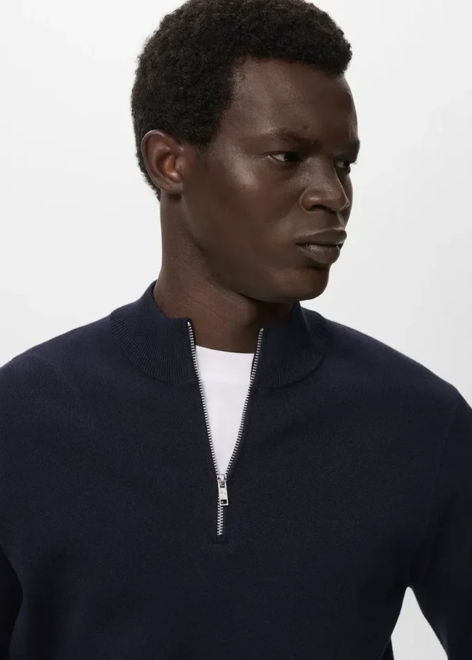 Maglione lavorato a maglia con collo Perkins Maglione lavorato a maglia con collo Perkins