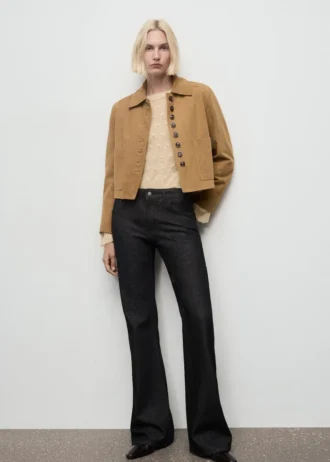 Maglione lavorato a maglia con motivo traforato