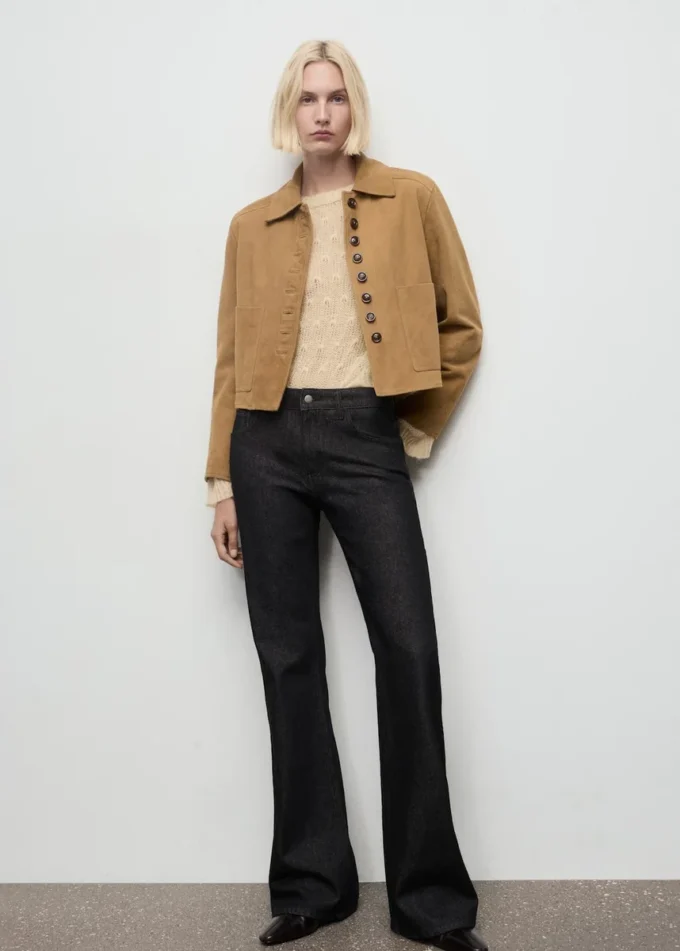 Maglione lavorato a maglia con motivo traforato Maglione lavorato a maglia con motivo traforato