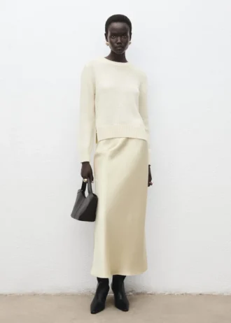 Maglione lavorato a maglia con spacchi con lacci