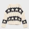 Maglione lavorato a maglia con stelle Maglione lavorato a maglia con stelle