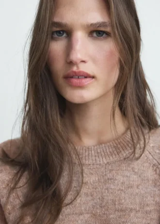 Maglione lavorato a maglia marmorizzato