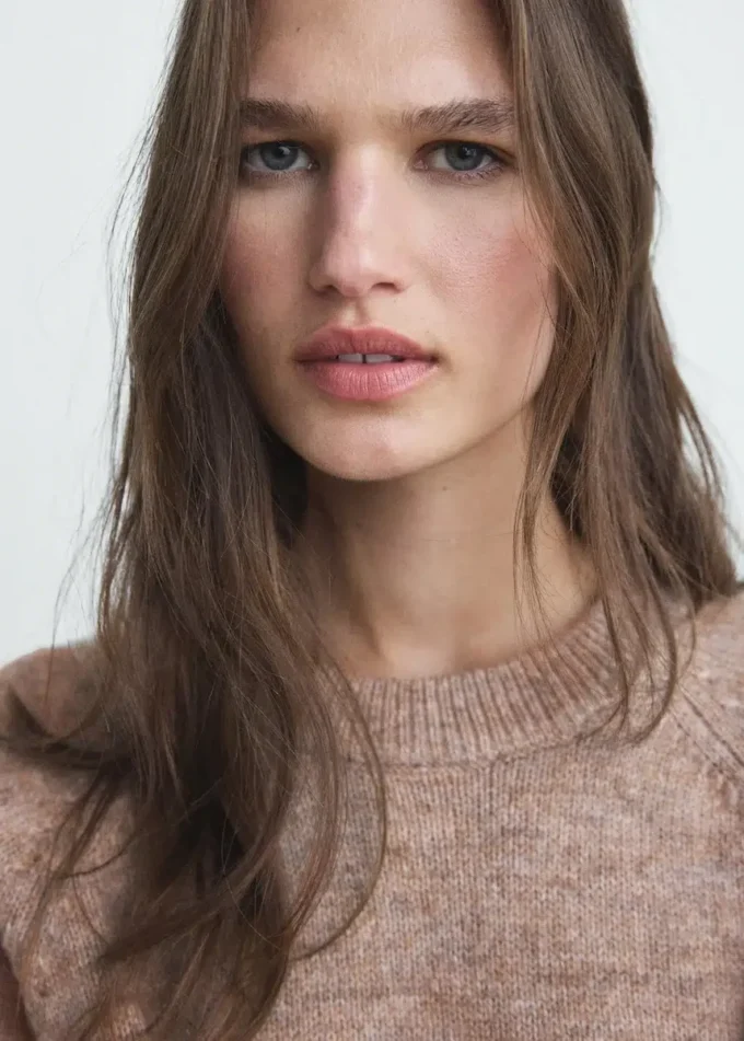 Maglione lavorato a maglia marmorizzato Maglione lavorato a maglia marmorizzato