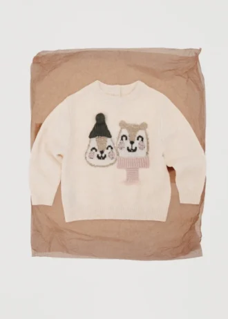 Maglione lavorato a maglia ricamato