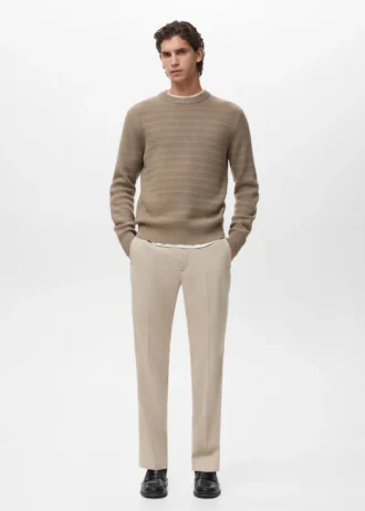 Maglione lavorato a maglia strutturato