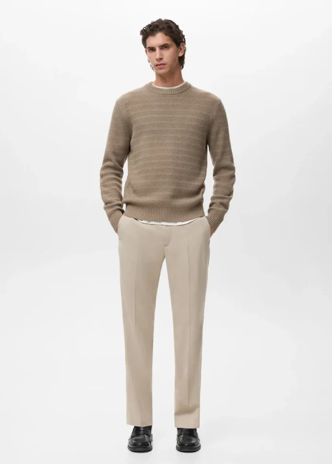 Maglione lavorato a maglia strutturato Maglione lavorato a maglia strutturato