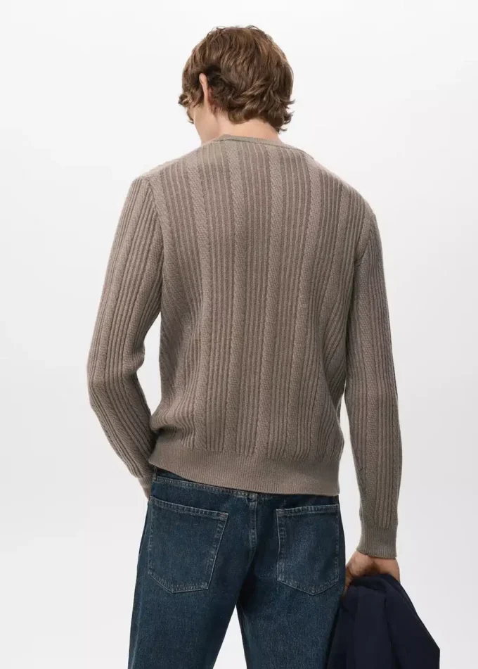 Maglione lavorato a maglia strutturato Maglione lavorato a maglia strutturato