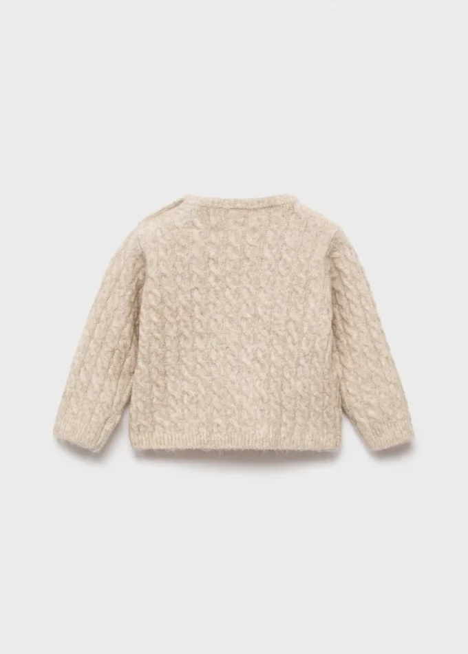 Maglione lavorato a trecce Maglione lavorato a trecce