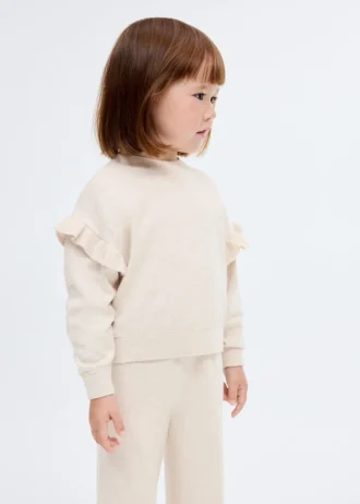 Maglione lavorato a volant