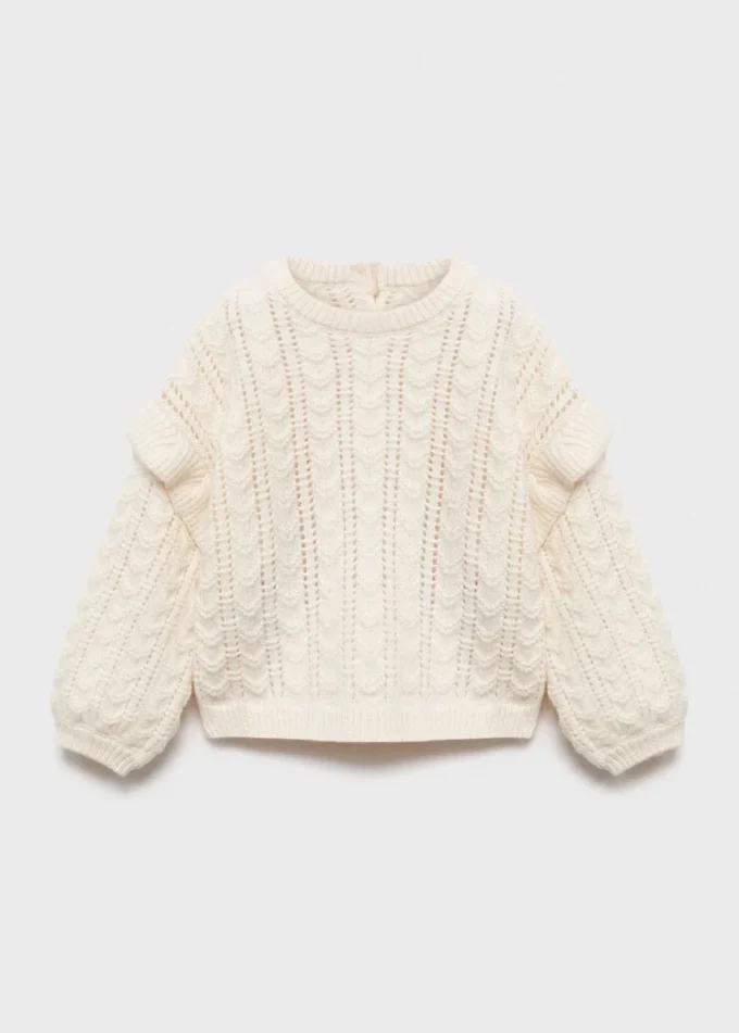 Maglione lavorato a volant Maglione lavorato a volant