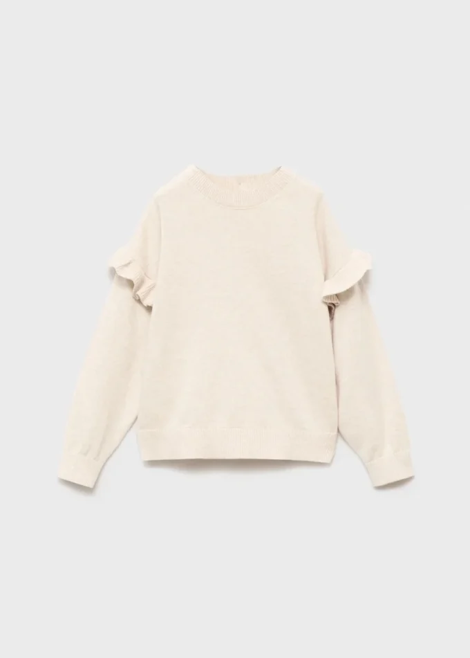 Maglione lavorato a volant Maglione lavorato a volant