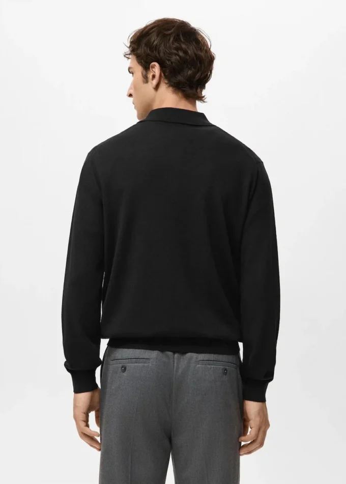 Maglione polo 100% lana merino Maglione polo 100% lana merino