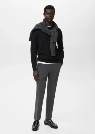 Maglione regular fit a maglia media