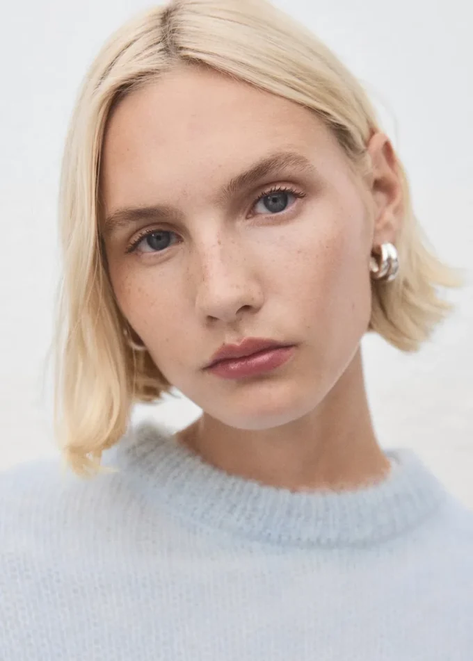 Maglione semi-trasparente in alpaca Maglione semi-trasparente in alpaca