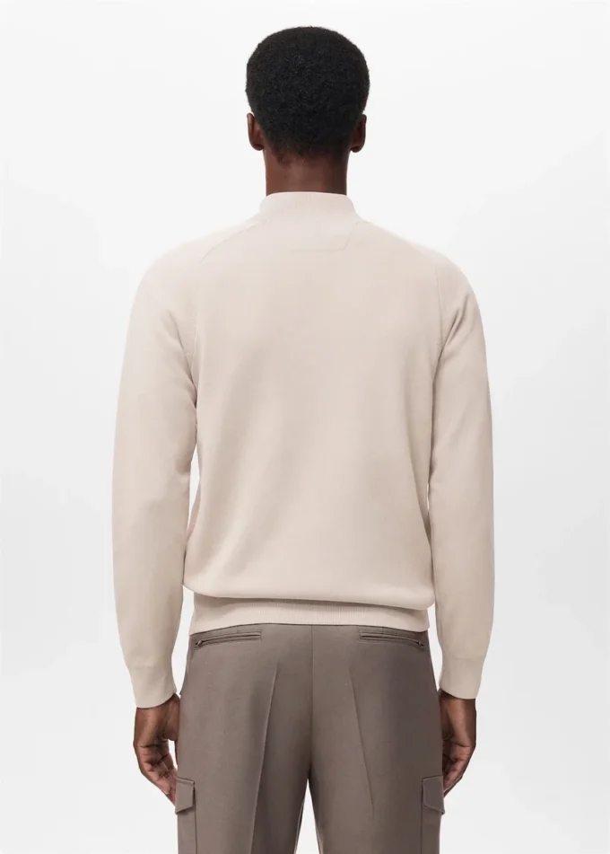 Maglione traspirante con collo a zip Maglione traspirante con collo a zip