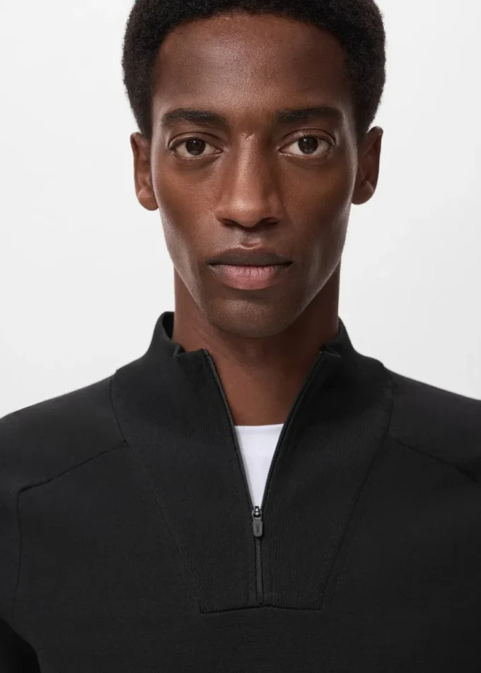 Maglione traspirante con collo a zip Maglione traspirante con collo a zip