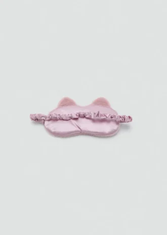 Mascherina per gli occhi con stampa animalier effetto pelliccia Mascherina per gli occhi con stampa animalier effetto pelliccia