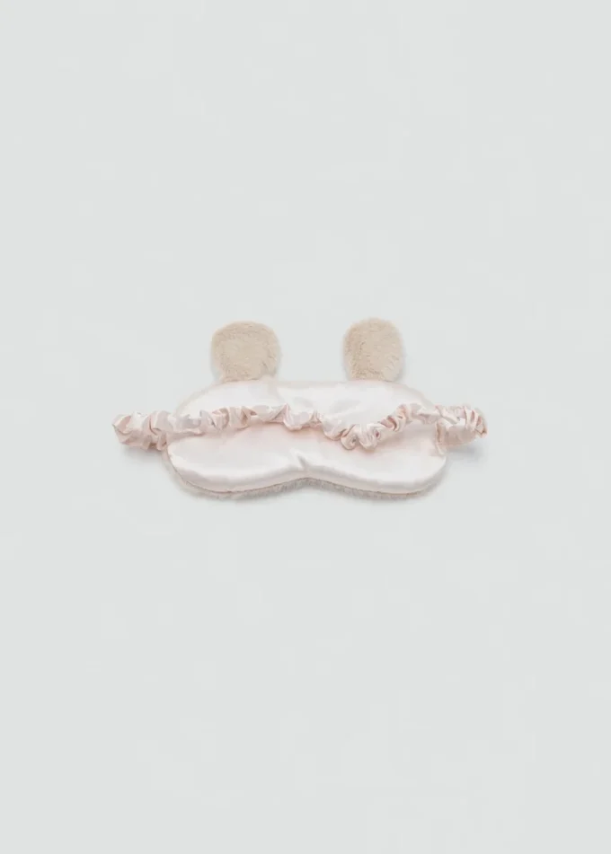 Mascherina per gli occhi con stampa animalier effetto pelliccia Mascherina per gli occhi con stampa animalier effetto pelliccia