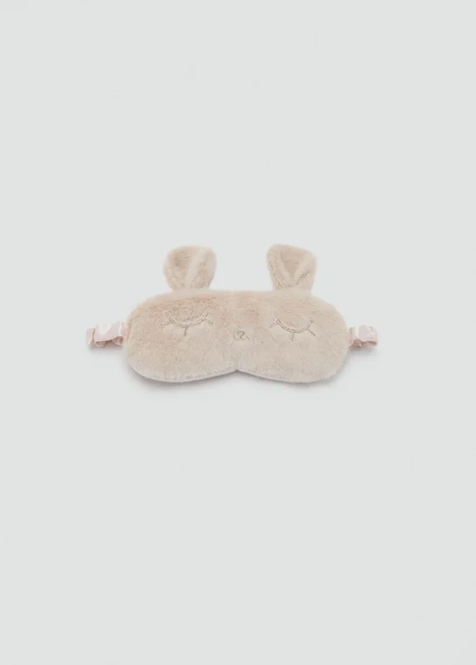 Mascherina per gli occhi con stampa animalier effetto pelliccia Mascherina per gli occhi con stampa animalier effetto pelliccia