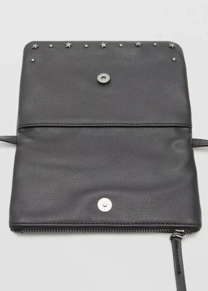 Mini borsa con borchie a forma di stella