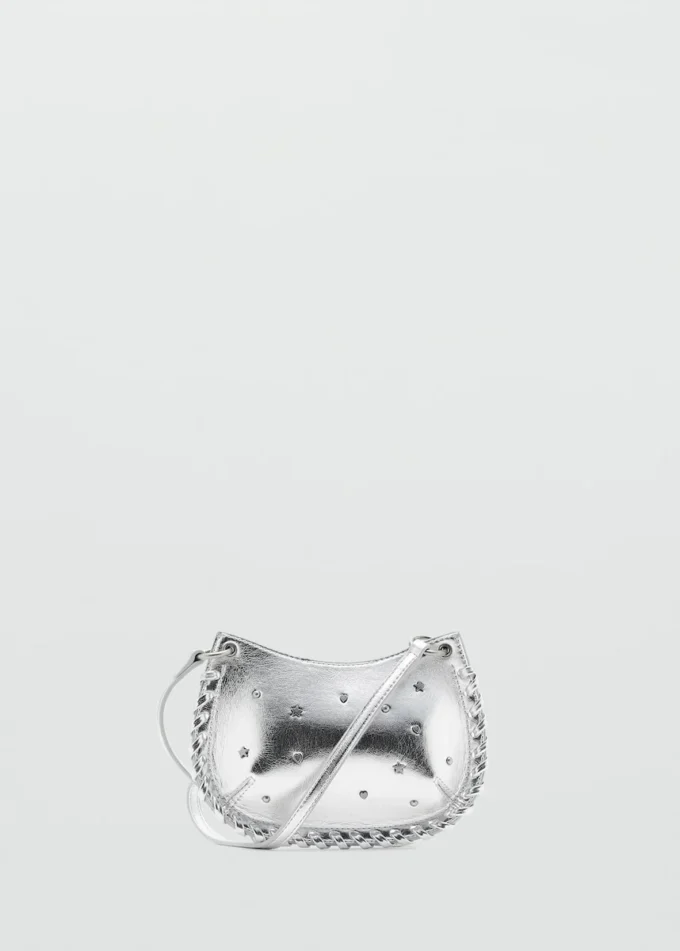 Mini borsa con borchie a forma di stella