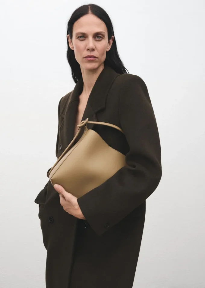 Mini borsa shopper con fibbia