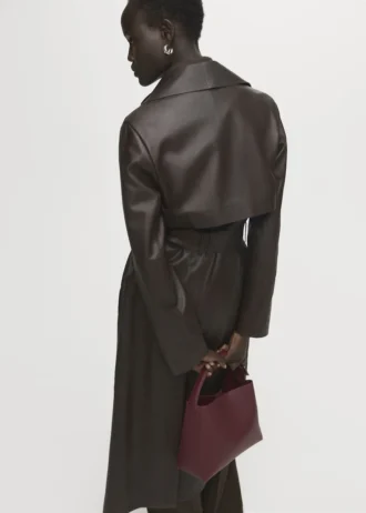 Mini borsa shopper con fibbia