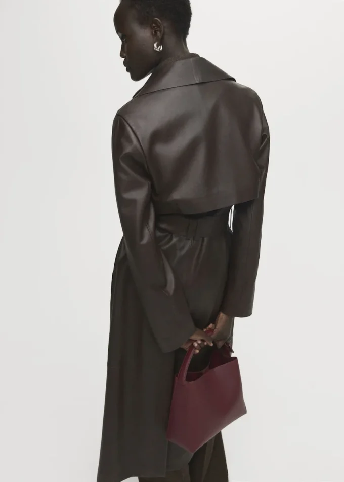 Mini borsa shopper con fibbia