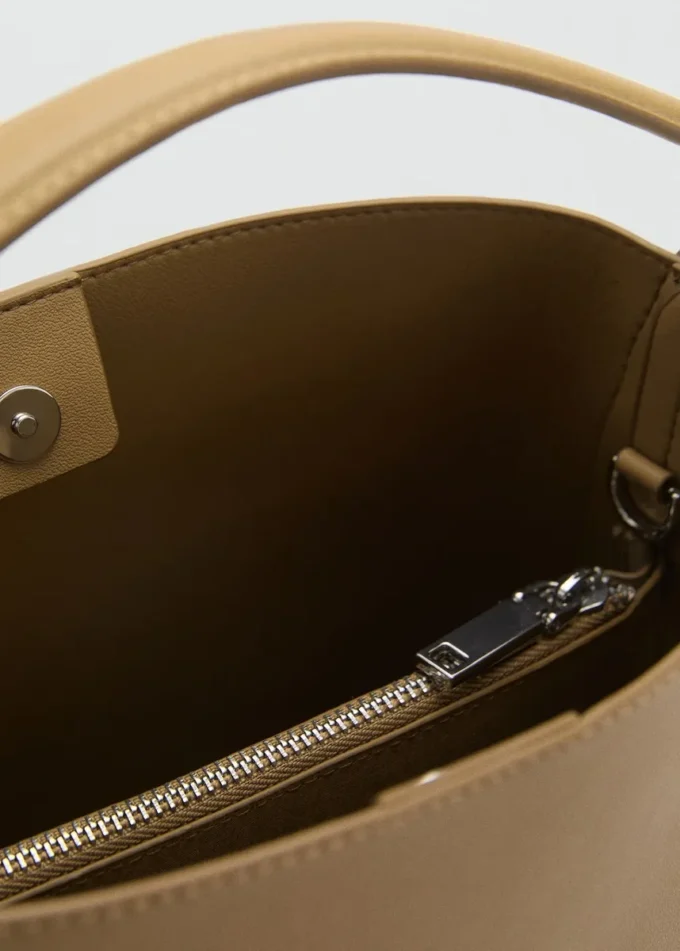 Mini borsa shopper con fibbia