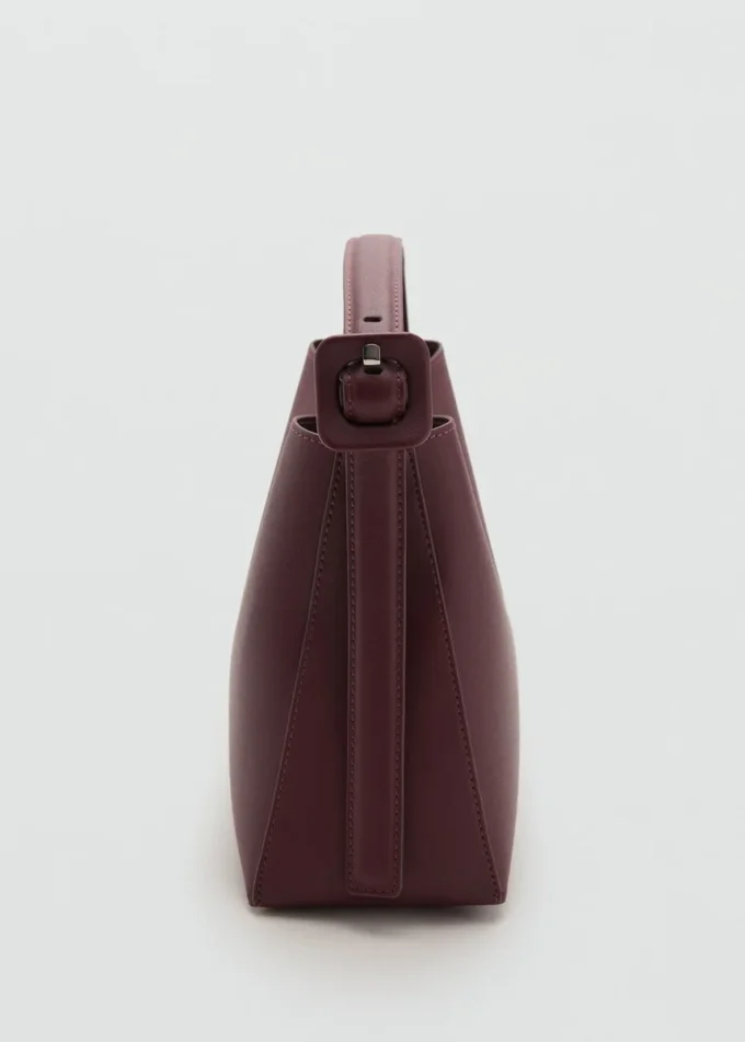 Mini borsa shopper con fibbia