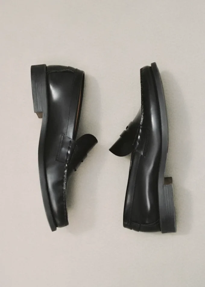 Mocassini in pelle invecchiata