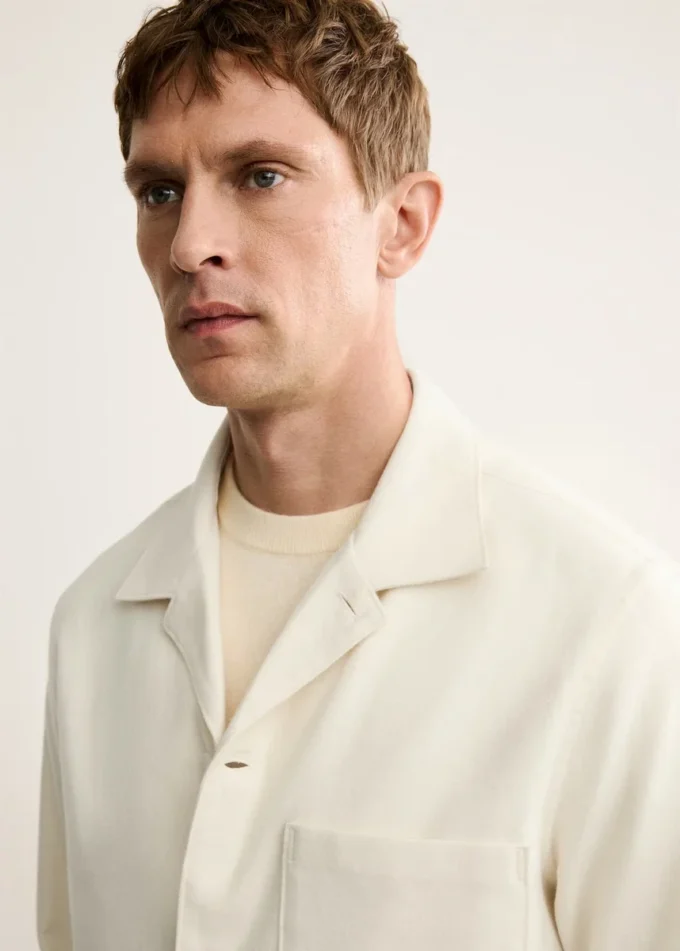 Overshirt in cotone 100% con tasche Overshirt in cotone 100% con tasche