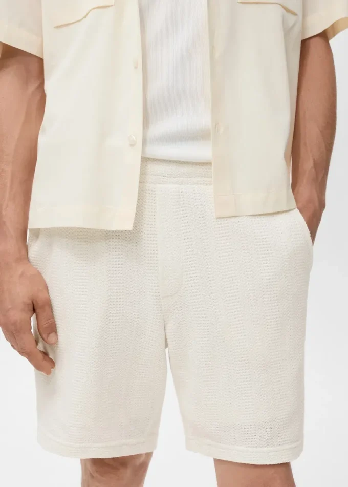 Pantaloncini in maglia strutturata Pantaloncini in maglia strutturata