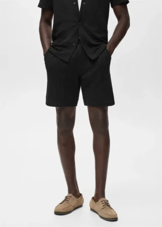 Pantaloncini in maglia strutturata