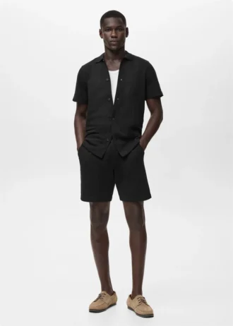 Pantaloncini in maglia strutturata