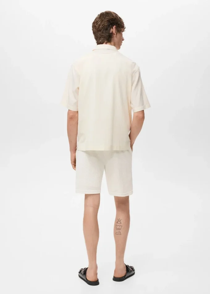 Pantaloncini in maglia strutturata Pantaloncini in maglia strutturata