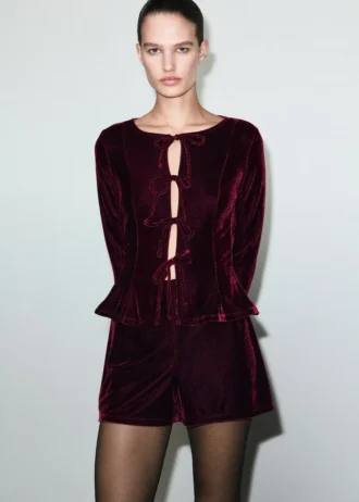 Pantaloncini in velluto