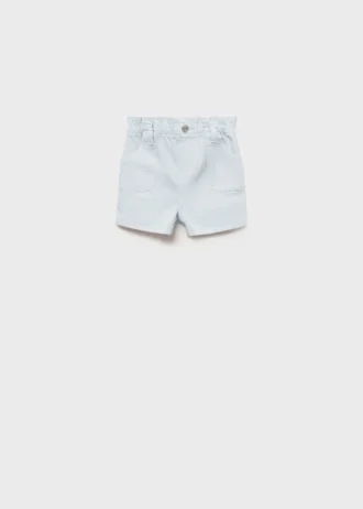 Pantaloncini paperbag in denim