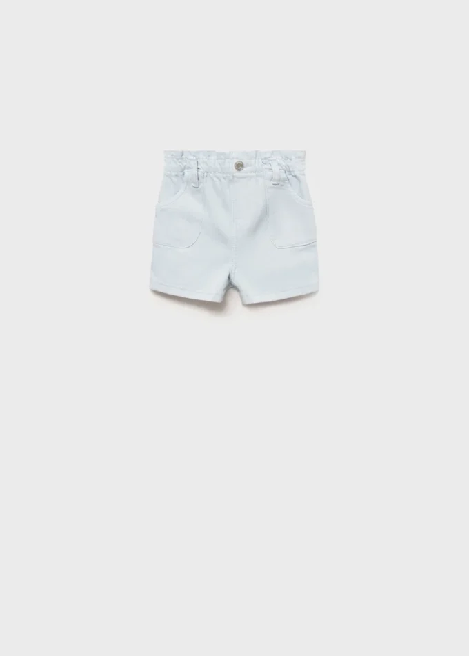 Pantaloncini paperbag in denim Pantaloncini paperbag in denim