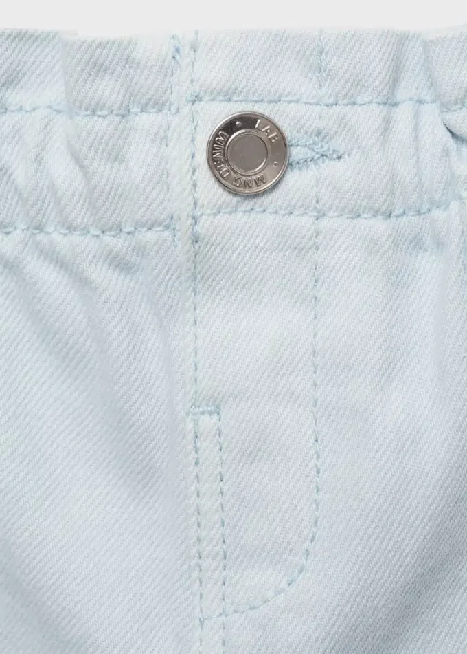 Pantaloncini paperbag in denim Pantaloncini paperbag in denim