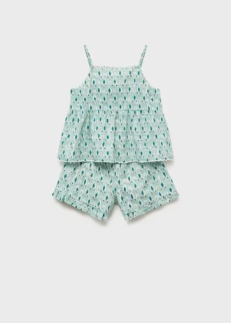 Pantaloncini pigiama con volant