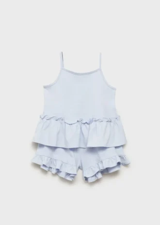 Pantaloncini pigiama con volant