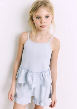 Pantaloncini pigiama con volant