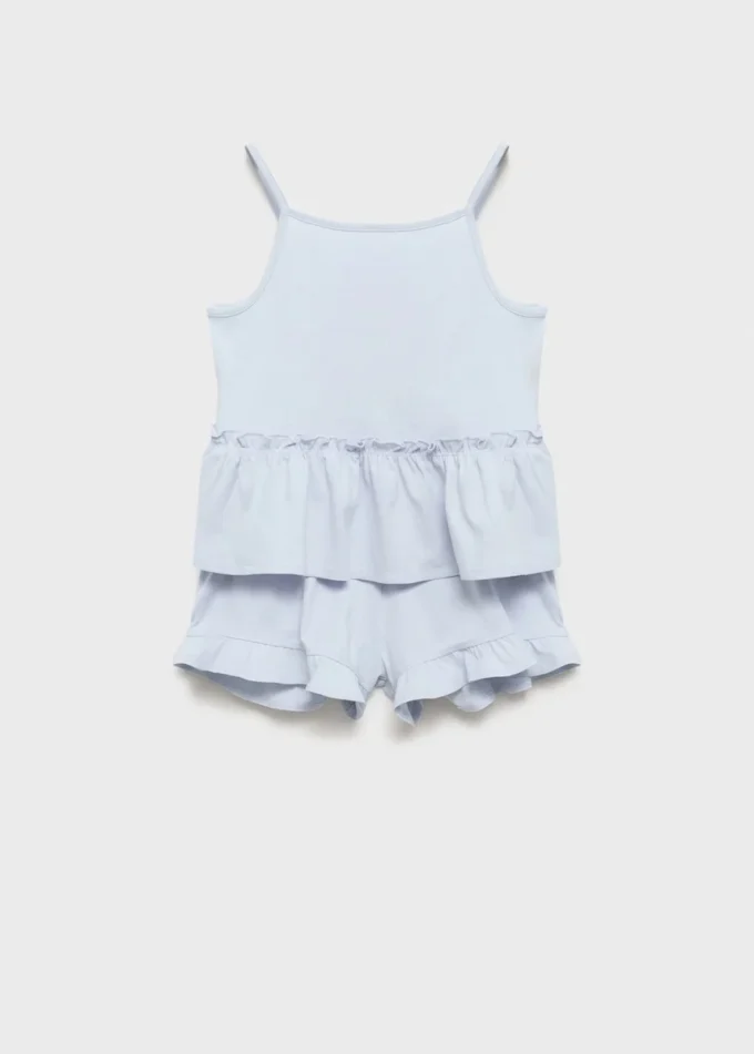 Pantaloncini pigiama con volant Pantaloncini pigiama con volant