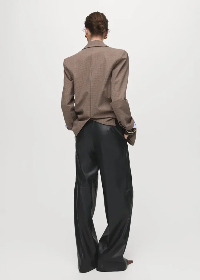 Pantaloni a gamba larga in ecopelle Pantaloni a gamba larga in ecopelle