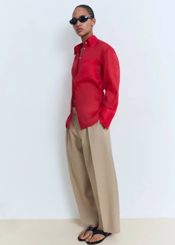 Pantaloni a palloncino in misto lino Pantaloni a palloncino in misto lino