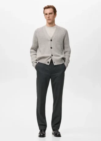 Pantaloni a pieghe dalla vestibilità regolare